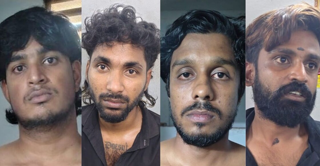 (Left to right) Steevo, Karthik, Anoop, Sreehari. Photo: Special Arrangement.