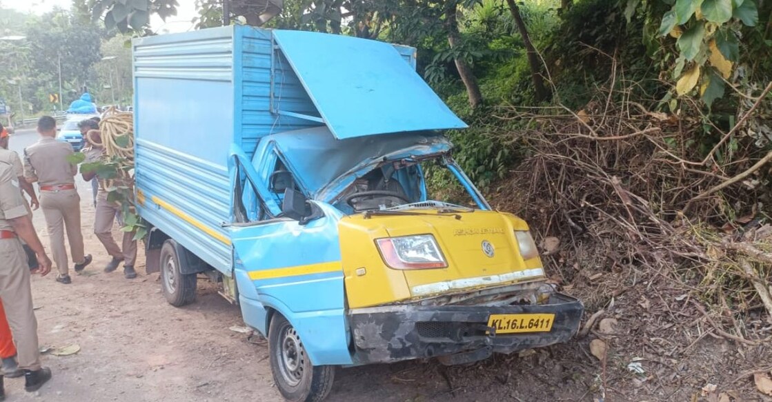 The pickup van involved in the accident. Photo: Special arrangement