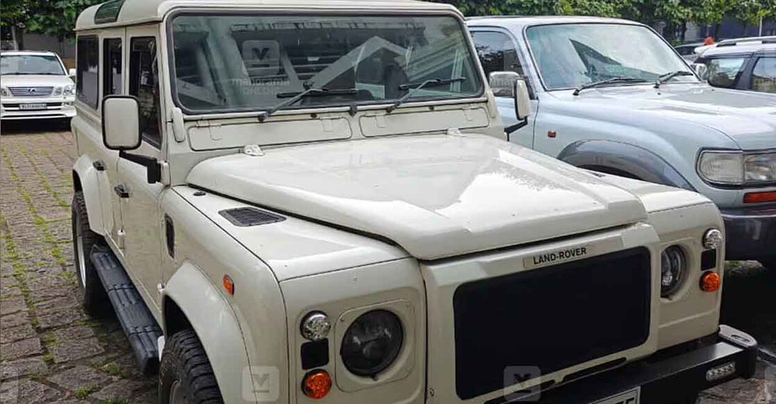 One of the luxury cars seized by the Customs Department. Photo: Manorama