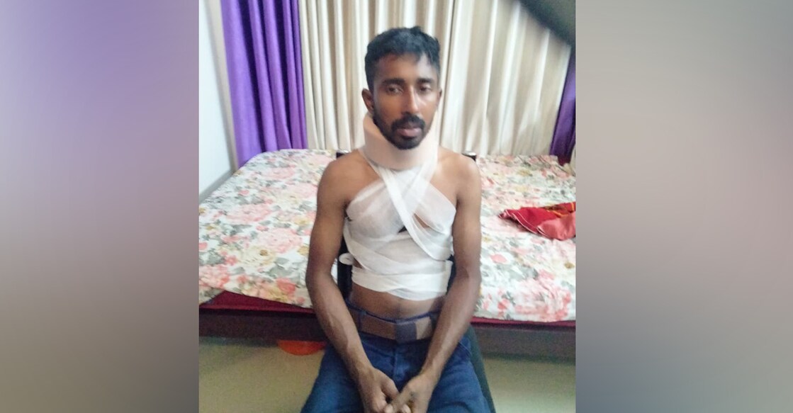 Amal Antony during his treatment. Photo: Special arrangement