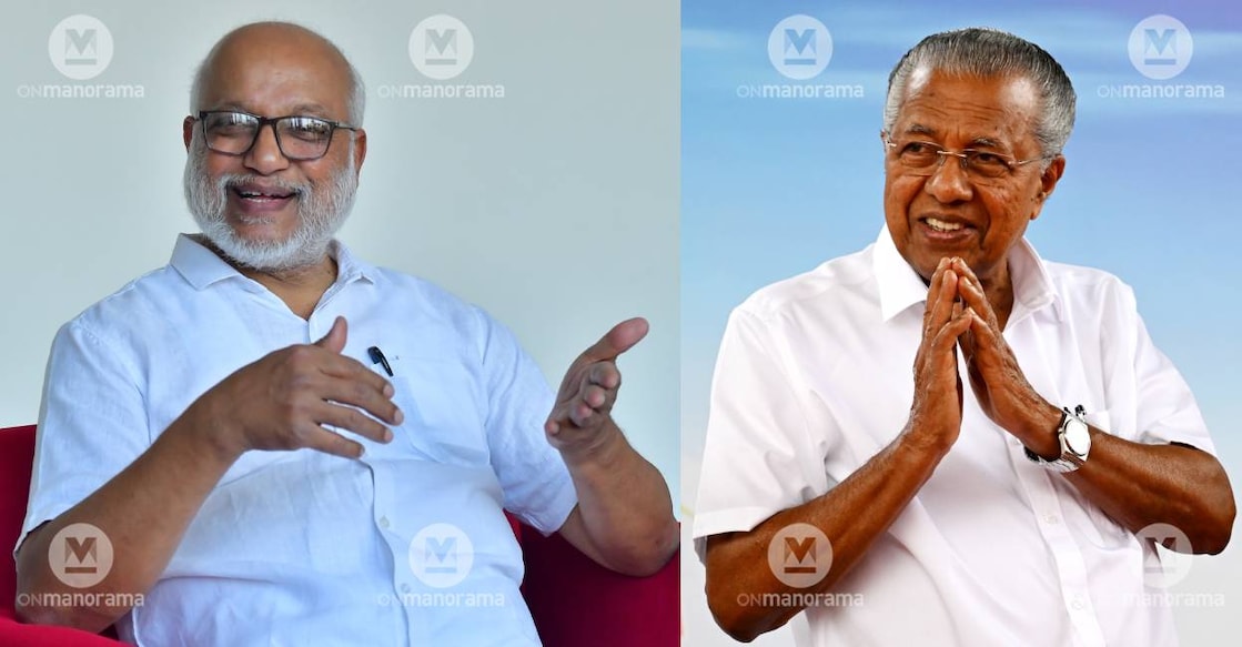 CPM national secretary MA Baby and Kerala Chief Minister Pinarayi Vijayan. Photo: Manorama Archives