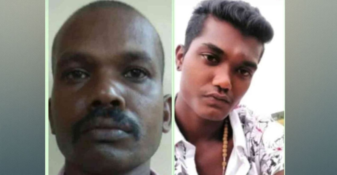 Biju, popularly known as 'Kamakshi SI' (L) and his son Bibin Biju. Photo: Special arrangement