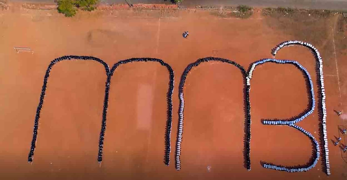 A collective ‘thank you’ from VKP Khalid Haji Memorial Madrassathul Rahmaniya Vocational Higher Secondary School in Padna, after Class X student Siya Fathima was allowed to compete online in the State School Kalolsavam. Photo: Special arrangement