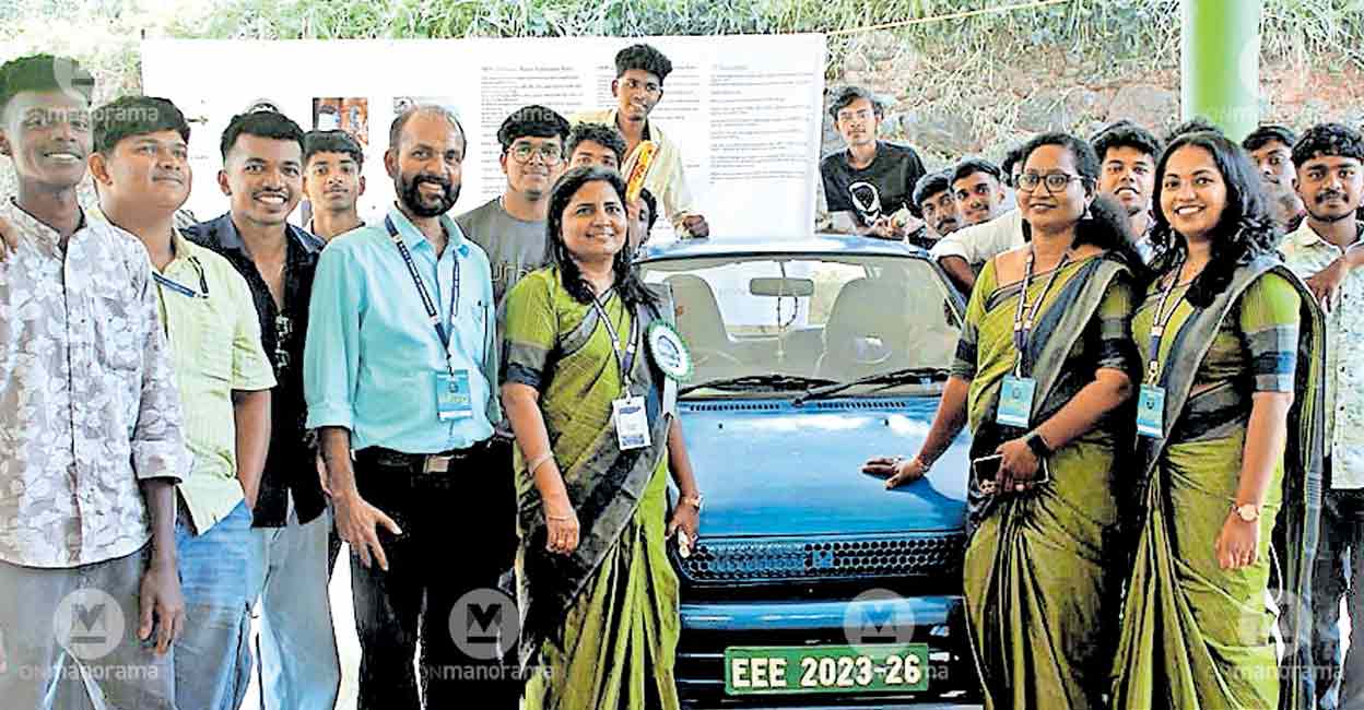 Students of Model Polytechnic impresses by assembling an ecofriendly electric car