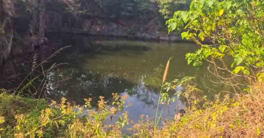 Water-filled abandoned quarry in Thiruvaniyoor in Kochi. Photo: Special arrangement