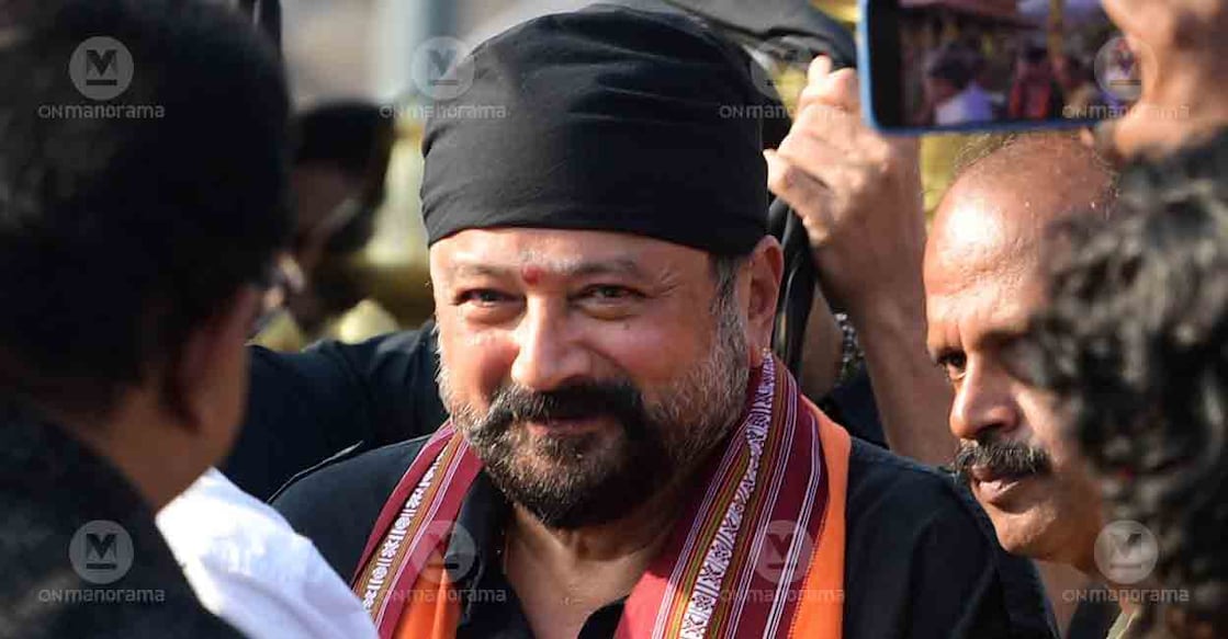 Actor Jayaram at Sabarimala. File photo: Manorama