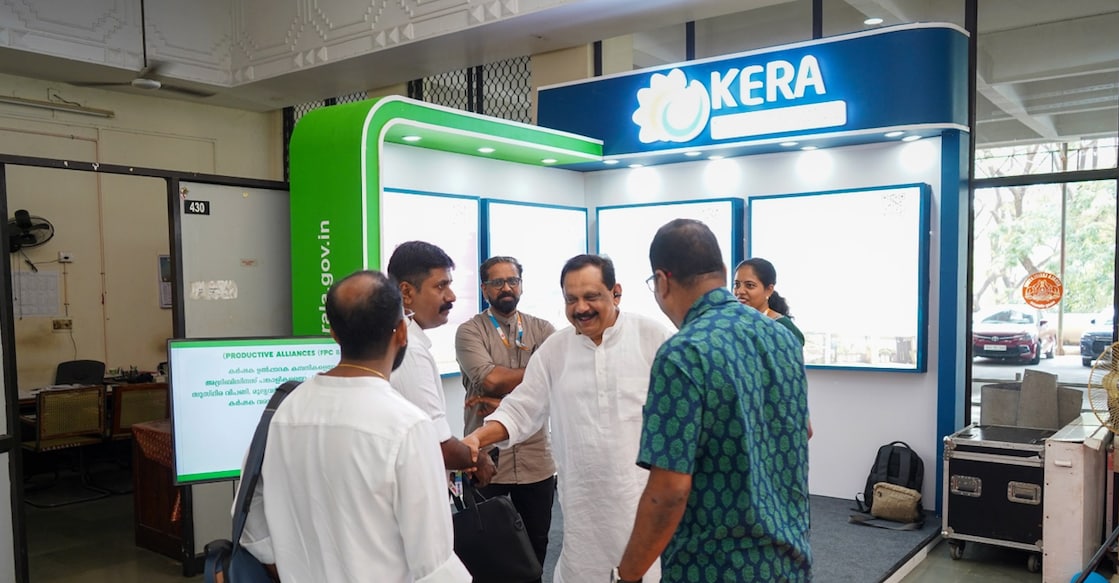 Visitors at the KERA pavilion in Loka Kerala Sabha. Photo: Special arrangement