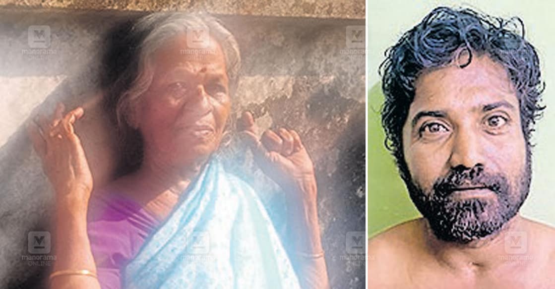 Mahilamani and the accused Padmakumar (R). Photo: Manorama