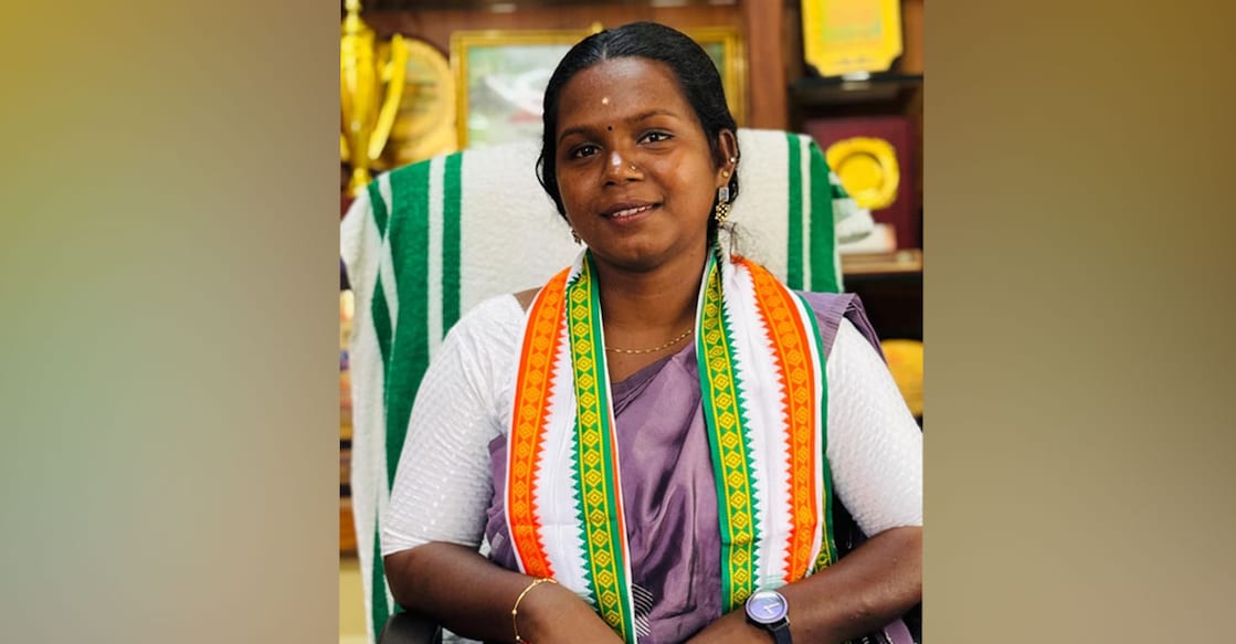 Aruvappulam panchayat president Reshma B. Photo: Special Arrangement