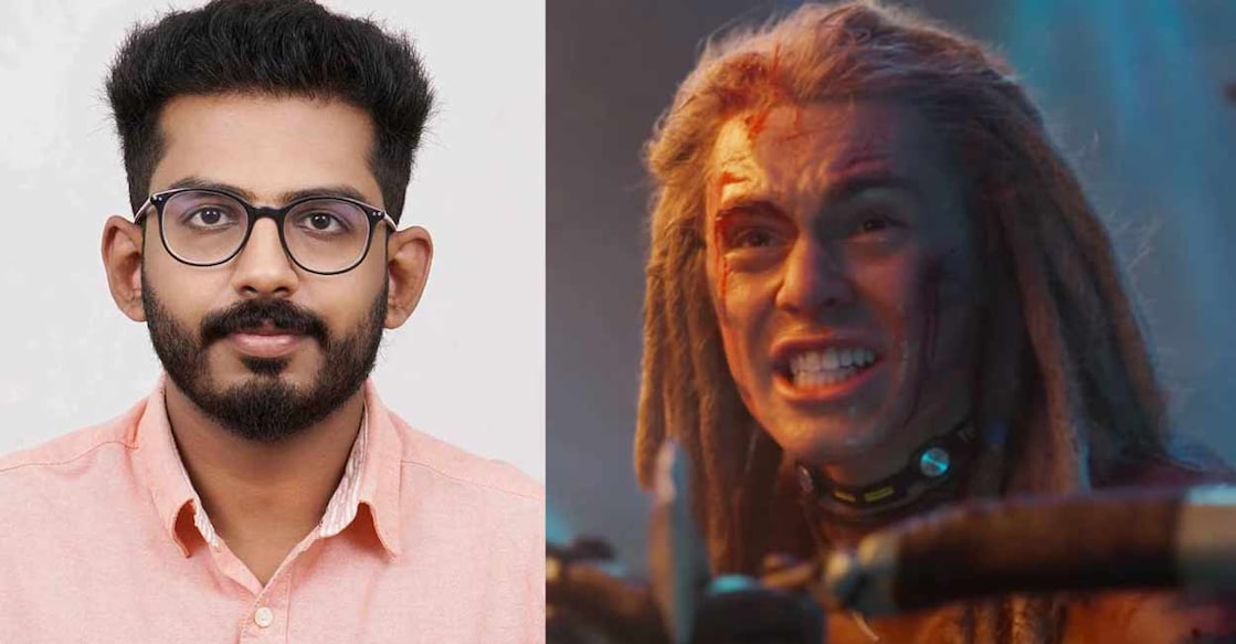 Combo image of Dr Aswin Paul and screen grab of the character 'Spider' Socorro in Avatar played by Jack Champion. Photo: Special arrangement