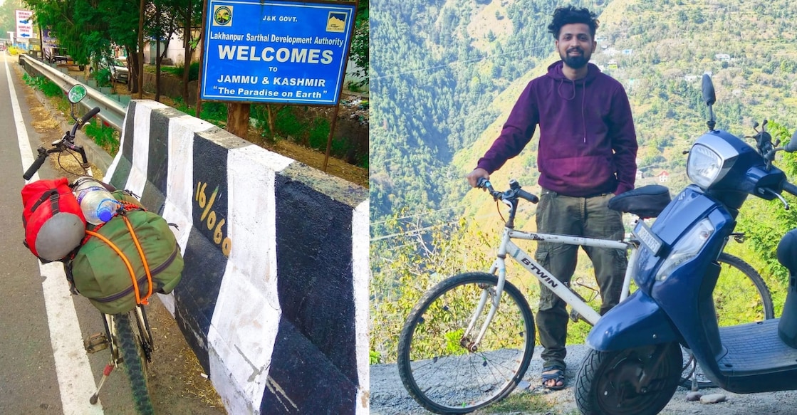 Jijo VG and his cycle. Photo: Special arrangement