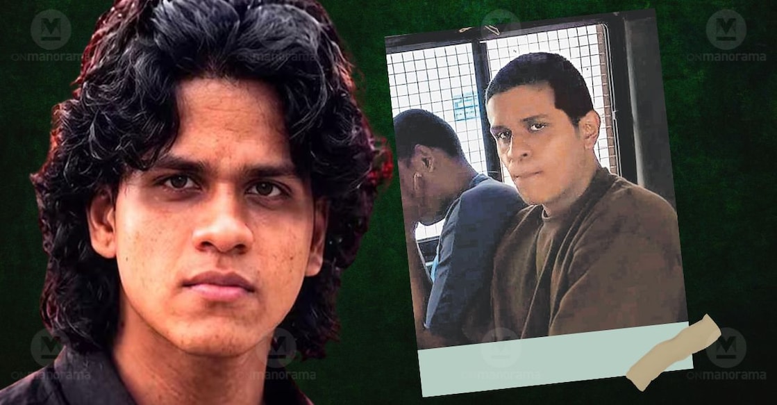 Suhail Sajeev before (Left) and after the haircut. Photos: Malayala Manorama. 