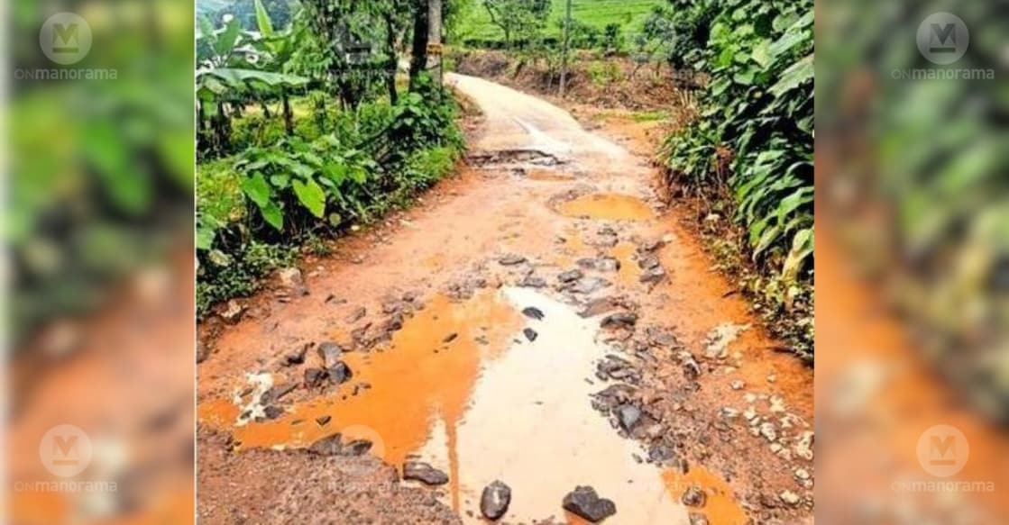 No. 7–Edakkanam Road Lies in Disrepair. Photo: Special Arrangement.