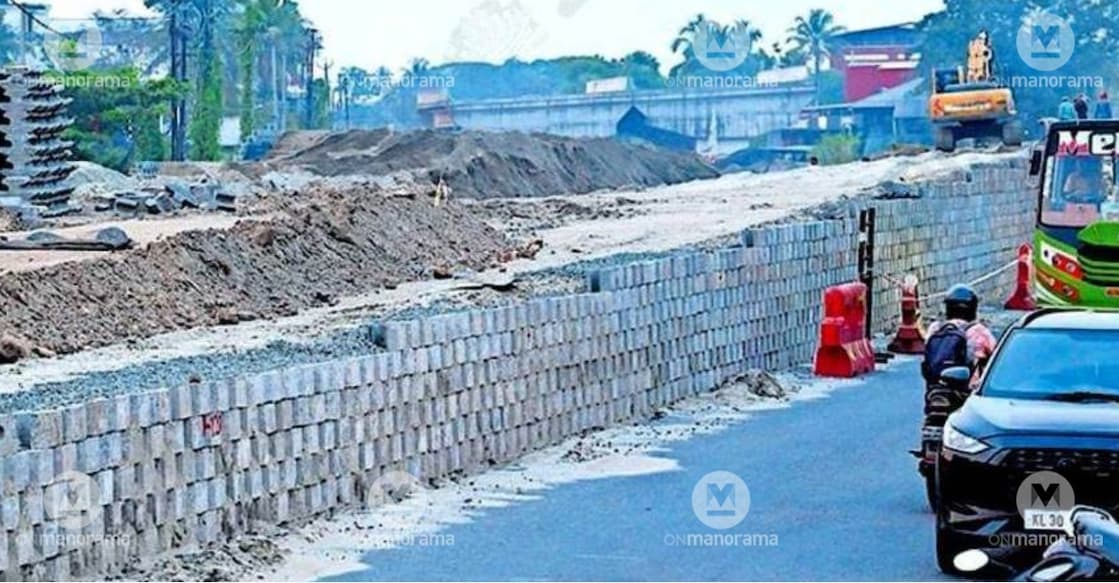 Ongoing construction work near the Kalarcode Junction underpass, along the stretch where residents have been actively demanding an extended elevated corridor. Photo: Special arrangement