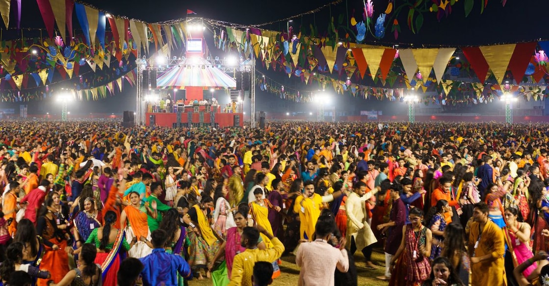 Representative image of dandiya night celebrations. Photo: iStockphoto