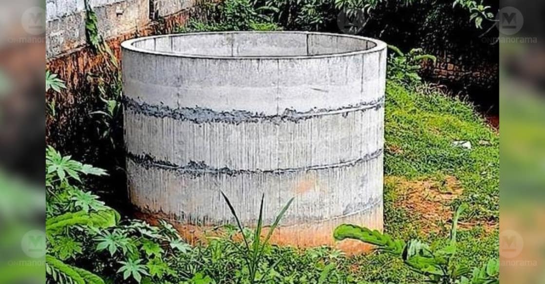 A well dug for the drinking water project in Udumbannoor has been left incomplete. photo: special arrangement