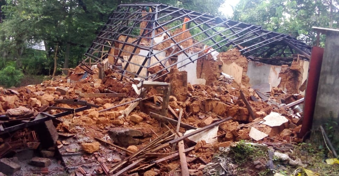 DP picture - house-blast-palakkad