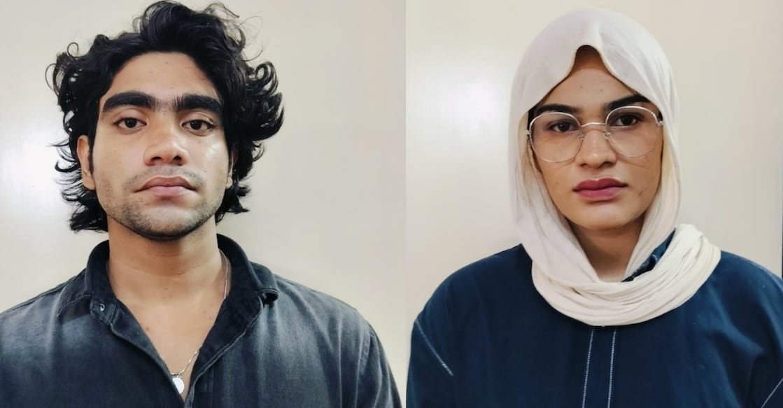 Mohammed Shameel (L) and Sabitha. Photo: Special arrangement