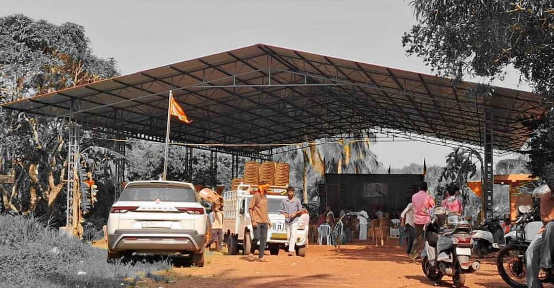Shed erected overnight on Public Works Department (PWD) land. Photo: Special arrangement