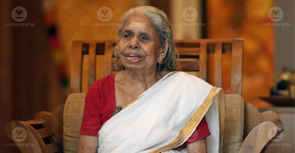 Radhamma, the 91-year-old Thiruvathira teacher from Kottayam, who passed away on Tuesday night. Photo: Onmanorama