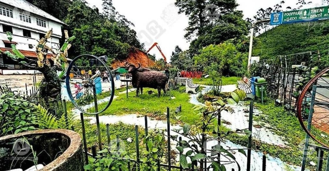 The upcycled garden in Old Munnar, now dilapidated due to neglect. Photo: Special Arrangement.