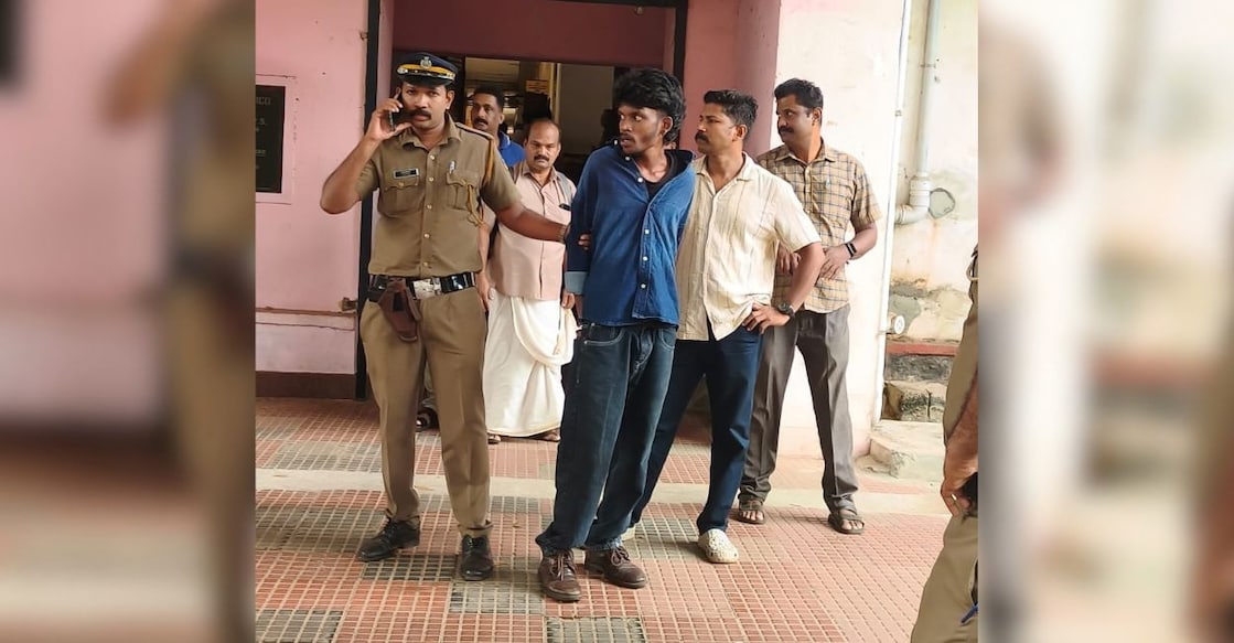 Ananthu alias Mari at the Thrissur Fast Track Court-II. Photo: Special arrangement