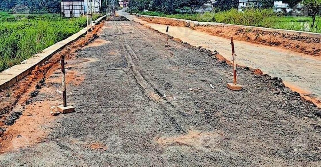 Ottapalam–Cherpulassery Road: A view from near the Varode paddy fields. photo: Special arrangement