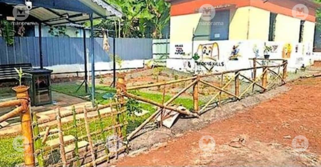 A rest centre constructed at the stadium in Pachakkad, Ward 10, Thamarakkulam Panchayat. Photo: Special Arrangement