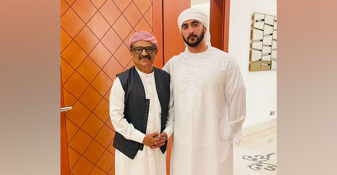 Yahumon and Sheikh Hamdan bin Rashid Al Maktoum, the Deputy Ruler of Dubai. Photo: Special Arrangement