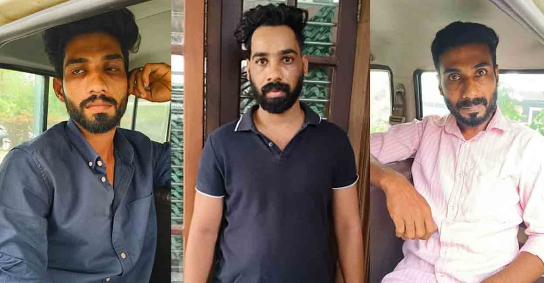 Abseer (28), Ashique (30), Abdul Azeez (34). Photo: Special arrangement