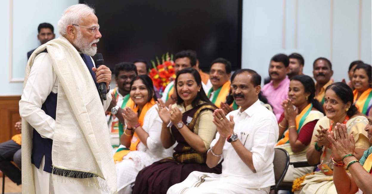 PM Modi hosts Kerala BJP councillors in New Delhi, calls for building ‘Vikasita Keralam’