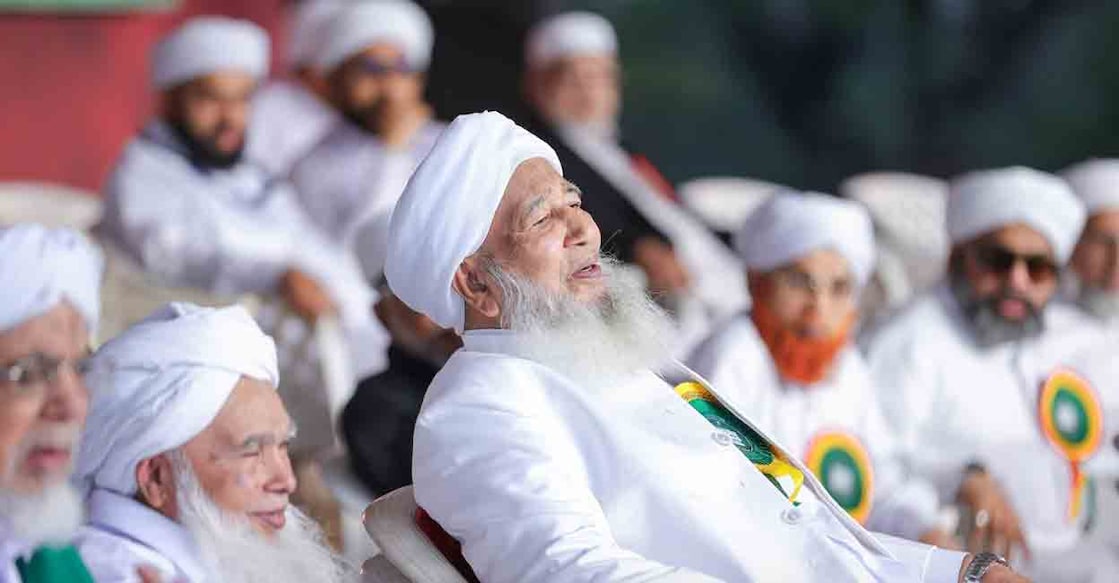 Kanthapuram AP Aboobacker Musliyar at Samastha Centenary Grand Conference. Photo: Facebook/Samastha Centenary
