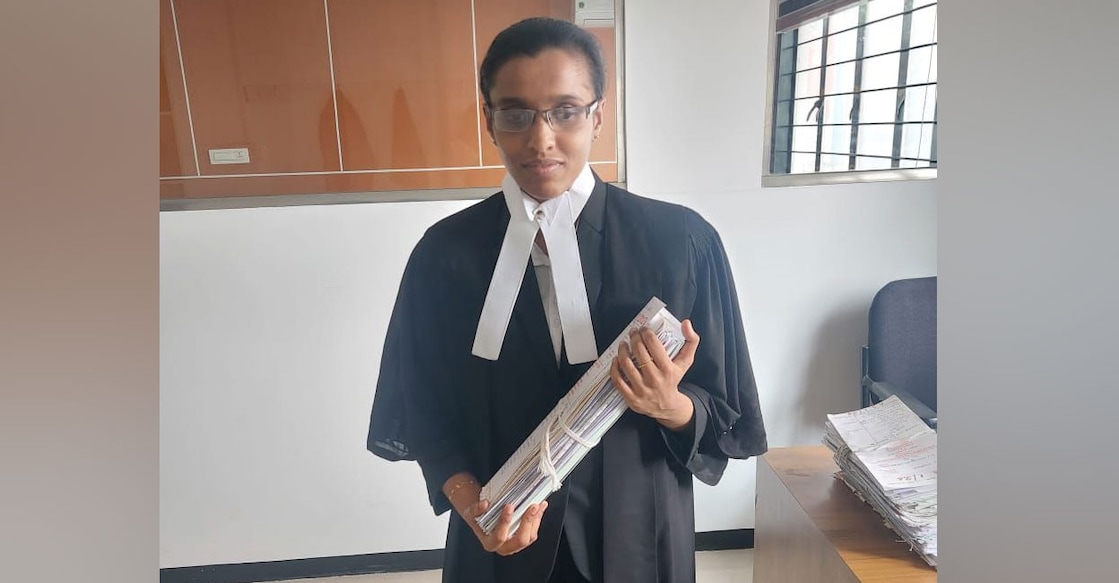 Thanya Nathan C, who won the Kerala Women's Commission's 'Sthree Shakthi' award. Photo: Special Arrangement