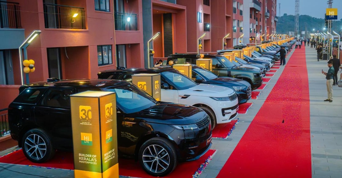 Cars distributed to employees as part of HiLITE Group's 30th anniversary celebrations. Photo: Special Arrangement
