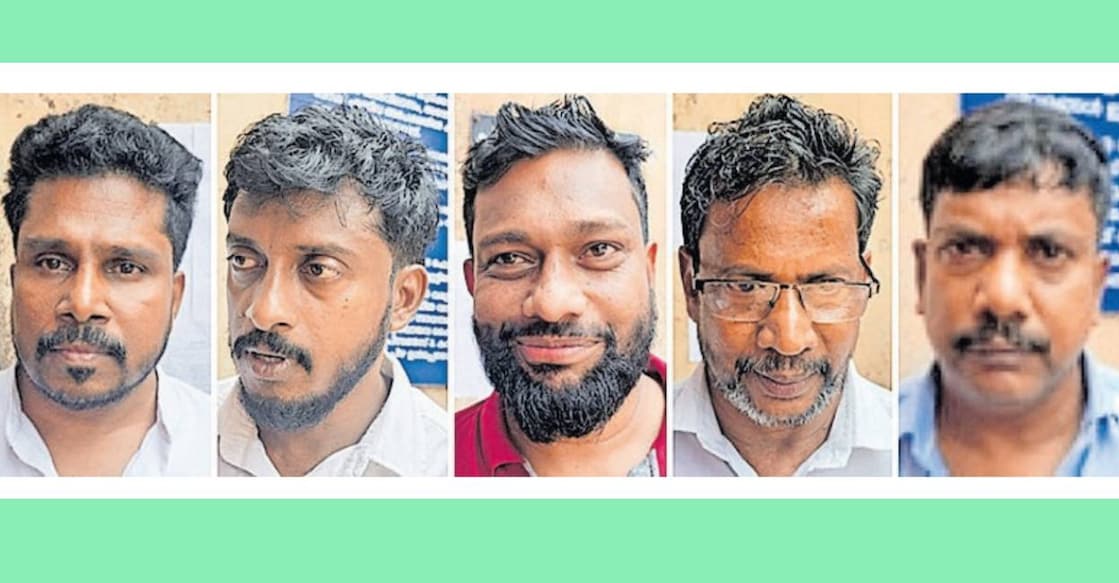 Five convicted in the Mankada moral policing murder case. Photo: Manorama 
