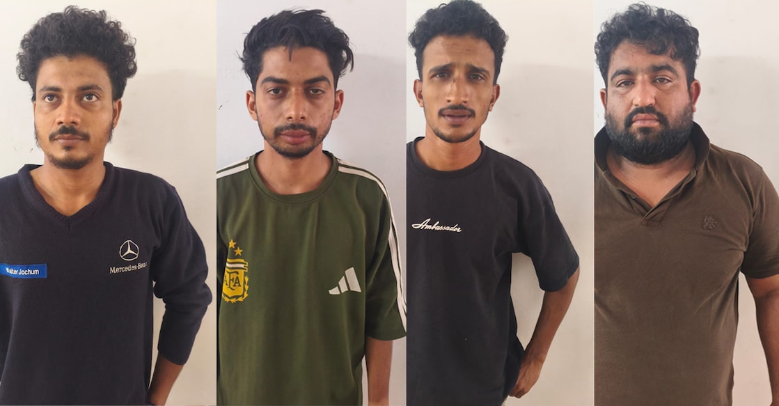 From Left: Aboobacker Anas, Gafoor, Rafiq and Shihab. Photo: Special Arrangement