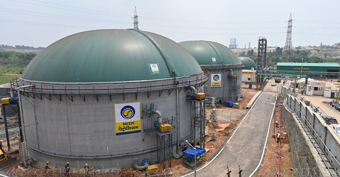 The new Compressed Bio Gas plant at Brahmapuram. Photo: Jibon Chembola /Manorama