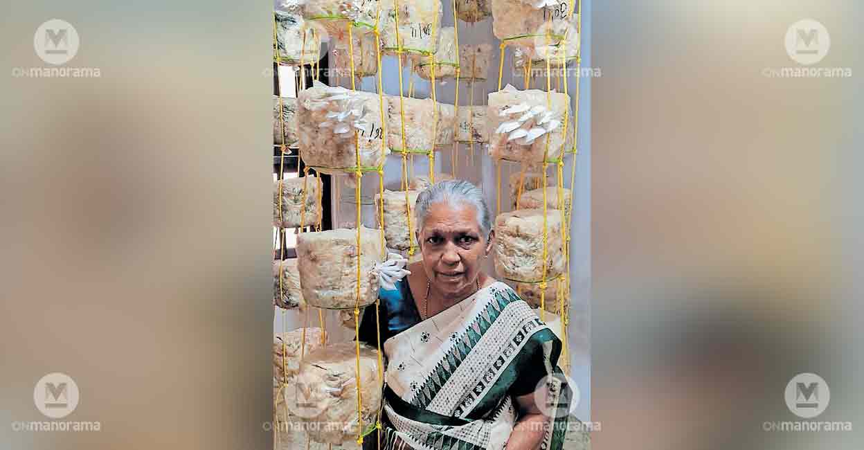 73-year-old Kannur woman turns home into mushroom farm