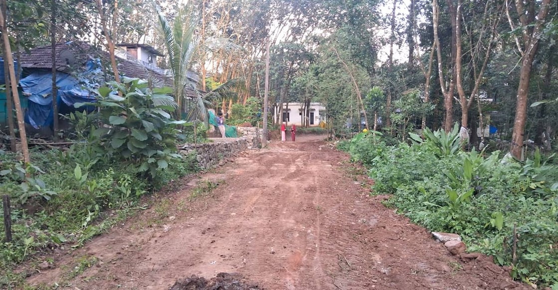 The road widened in a community effort. Photo: Special arrangement.