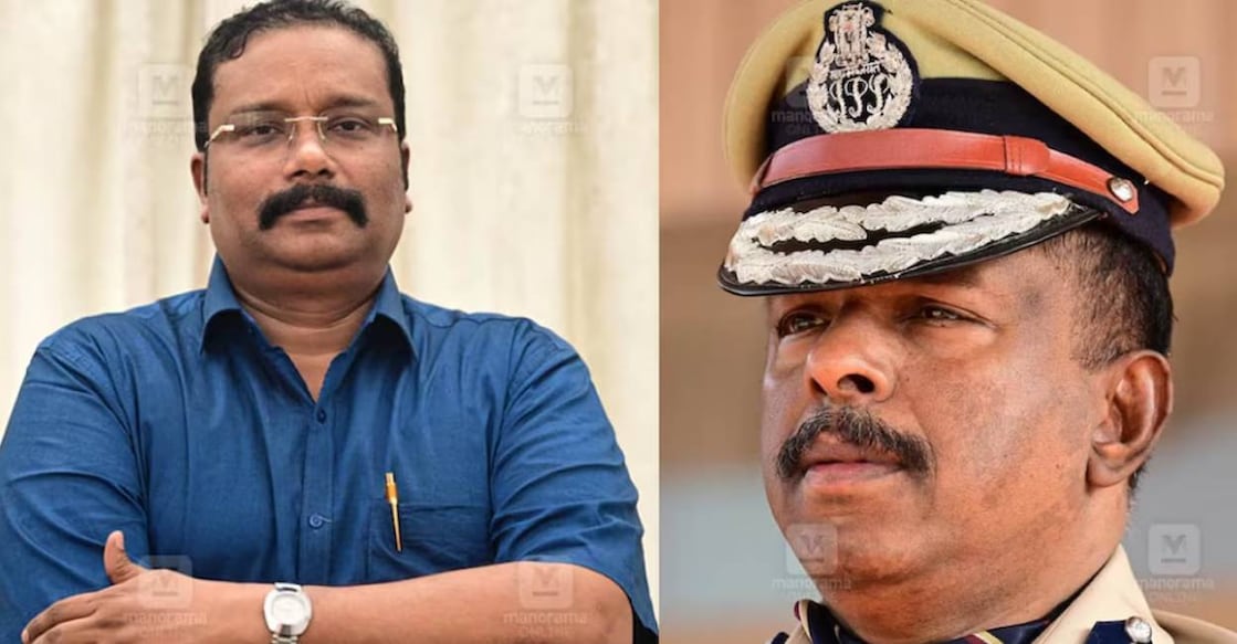 B Ashok IAS and ADGP Ajith Kumar IPS. Photo: Manorama Archives