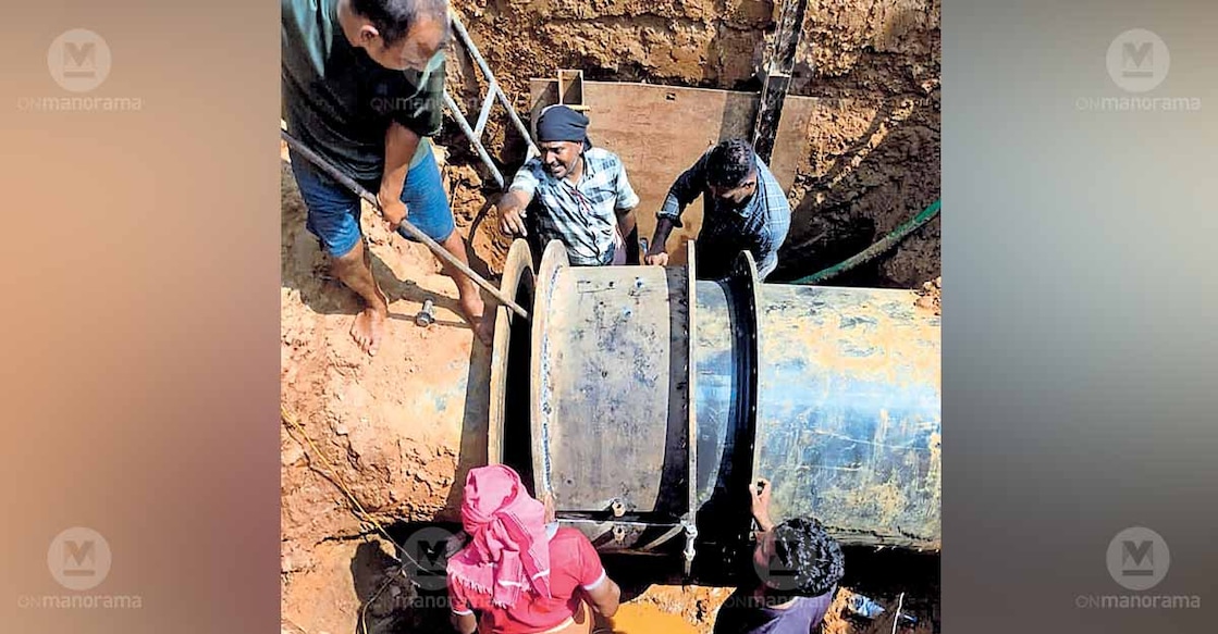 Maintenance work underway in Kadapra, Thiruvalla. Photo: Special arrangement