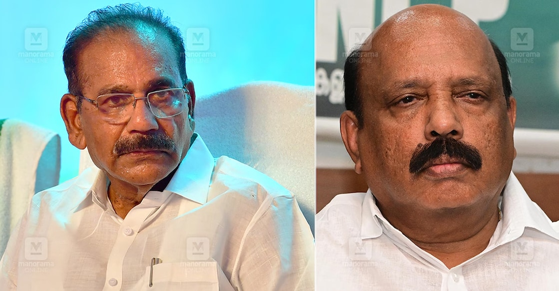 A K Saseendran and Thomas K Thomas. Photo: Manorama