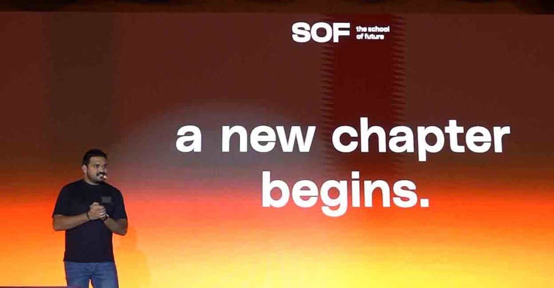  Tom Joseph, Jain University and Co-Founder of SOF, at the launch event of School for Founders and Young Leaders. Photo: Special arrangement.
