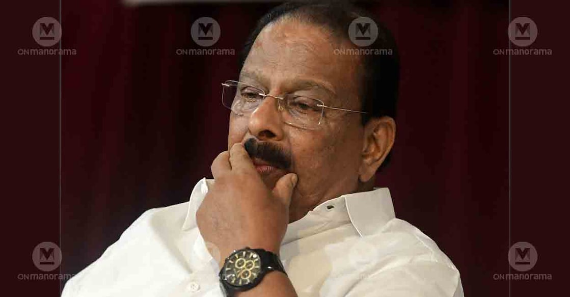 K Sudhakaran. File Photo: Manorama