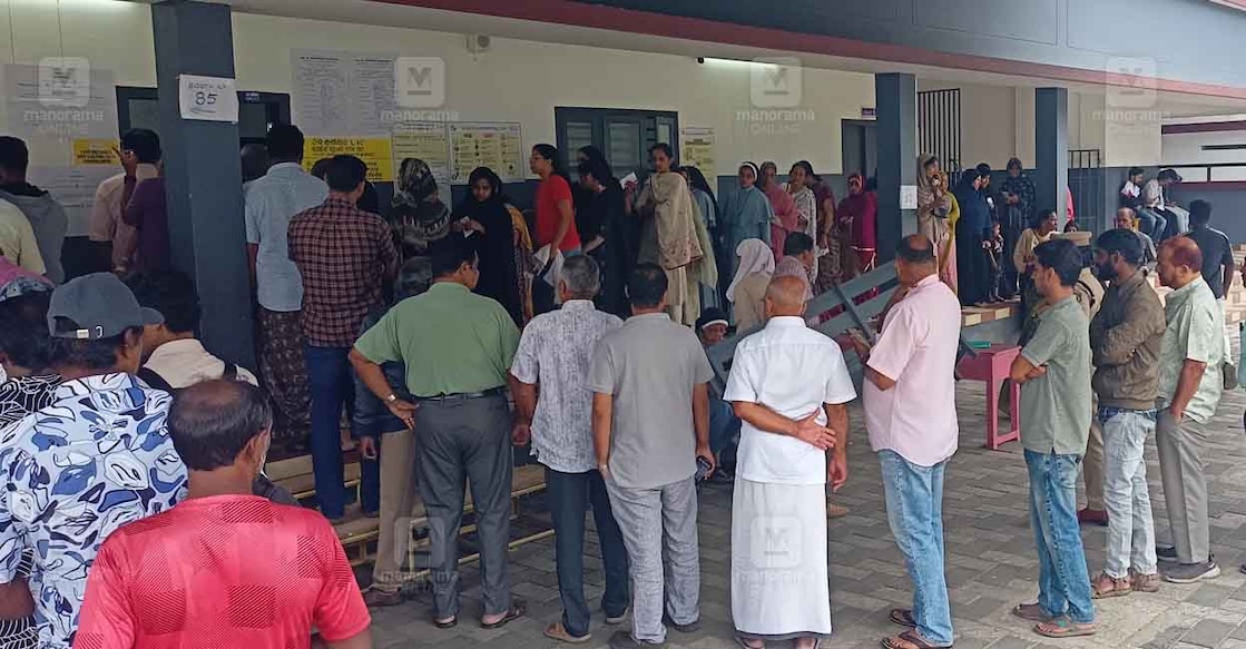 Visual from a polling station in Wayanad. File Photo: Manorama