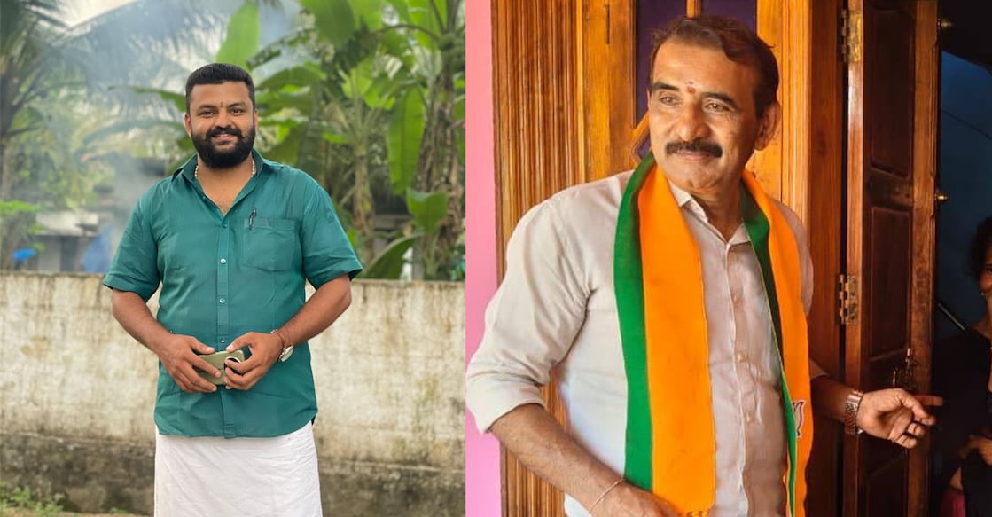 Gokul Guruvayoor (Left), B Gopalakrishnan. Photo: Facebook