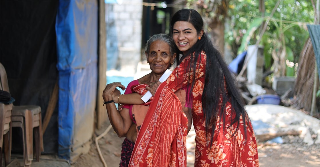 Athira D Nair during her campaign in Ettumanoor. Photo: Special Arrangement