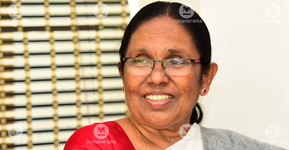 KK Shailaja. Photo: Manorama Archives