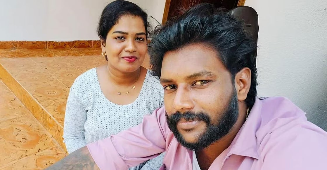 Anusha and Sajan Joseph. Photo: Manorama Online 