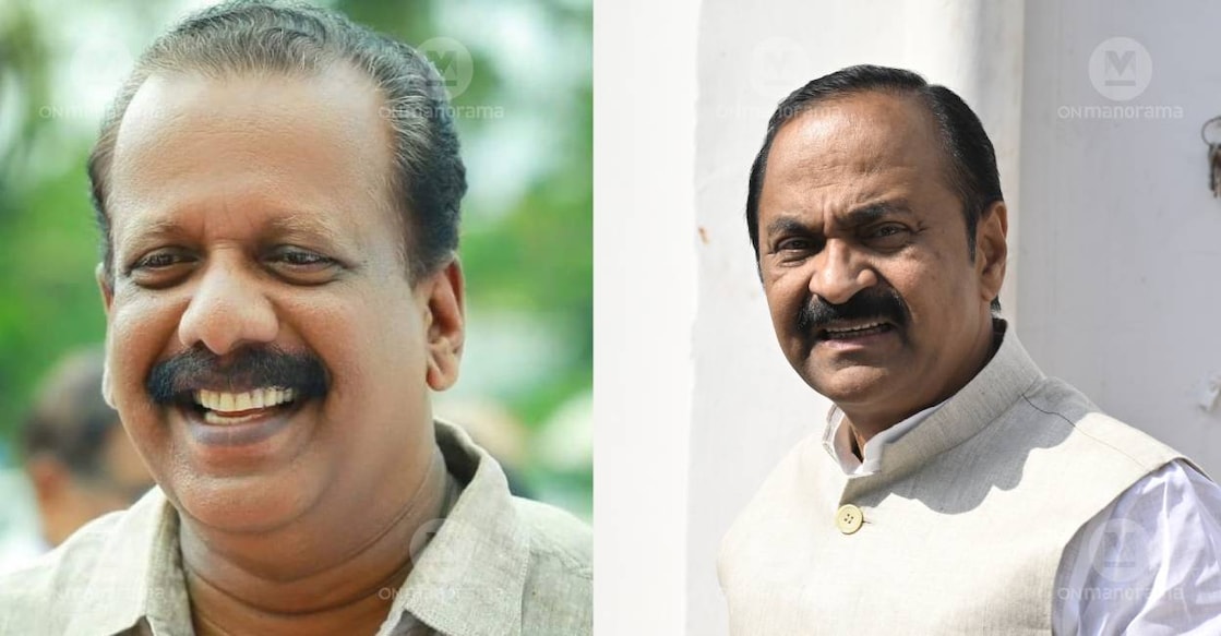 ET Taison and VD Satheesan. Photo: Manorama Archives